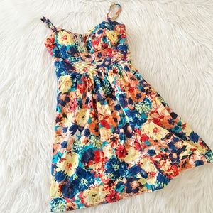 B. Smart Floral Multicolor Dress